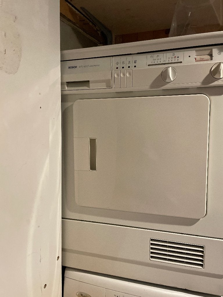 Bosch wasdroger stuk, Ophalen, 4 tot 6 kg, Voorlader, Niet werkend