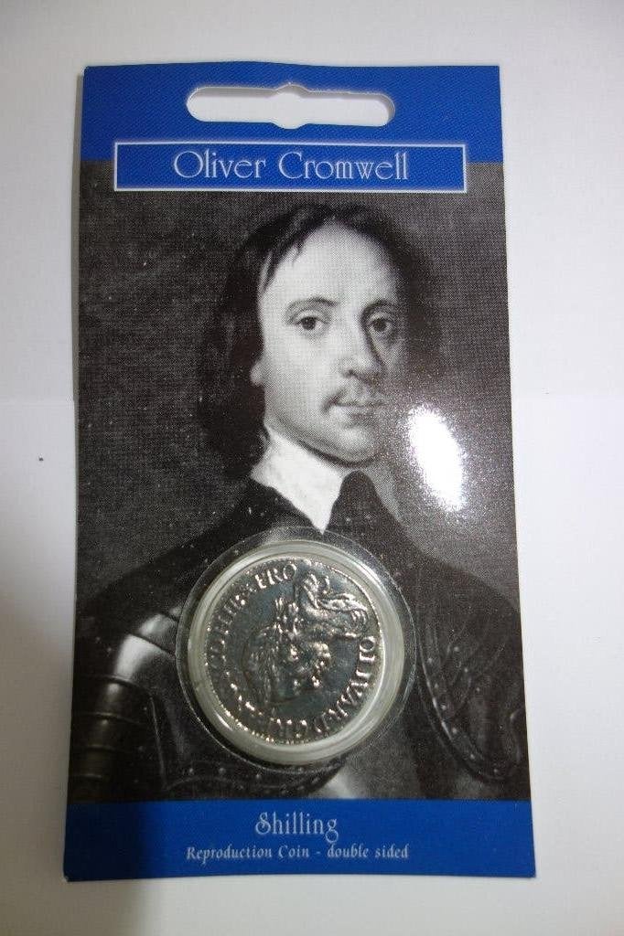 Munt Oliver Cromwell repro shilling, Verenigd Koninkrijk., Ophalen of Verzenden, Overige landen, Losse munt