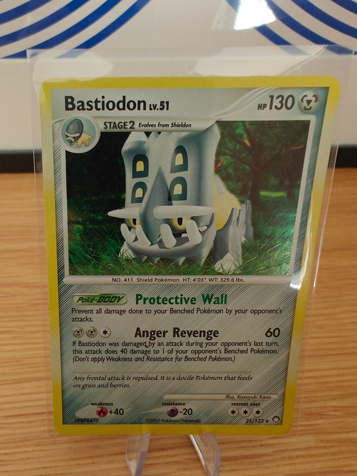 Bastiodon Lv.51 Pokémon Kaart - 21/123, Ophalen of Verzenden, Gebruikt, Losse kaart
