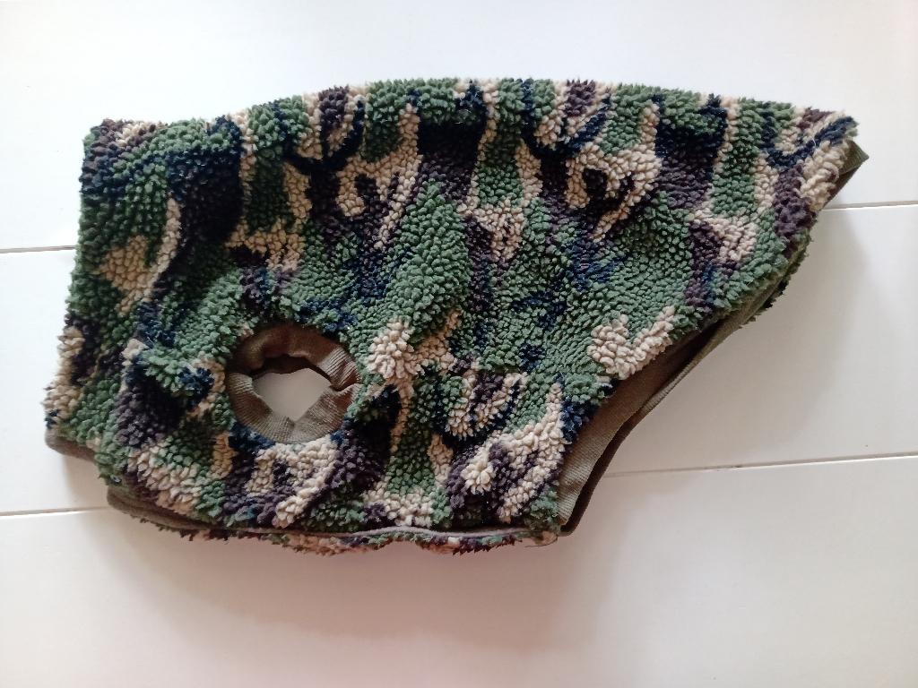 Winter Honden Jasje Camouflage Print Nepbont Teddy Maat L, Ophalen of Verzenden, Gebruikt, Hondenjas