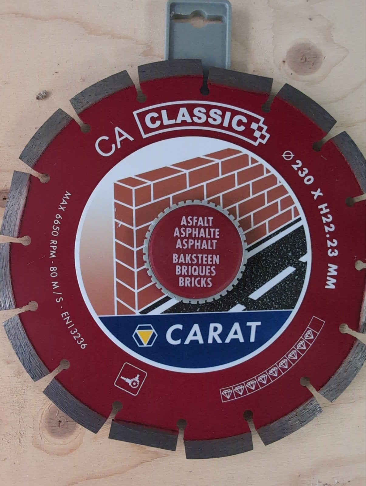 Carat Steen Blad 230x22,23 - Classic Diamantzaagblad, Doe-het-zelf en Verbouw, Gereedschap | Slijpmachines, Ophalen of Verzenden