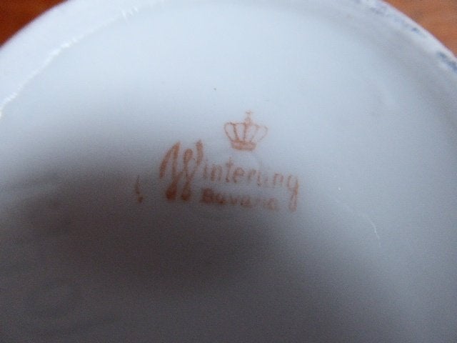 2 Mooi gedecoreerde kop en schotel, Winterling Bavaria, Ophalen of Verzenden
