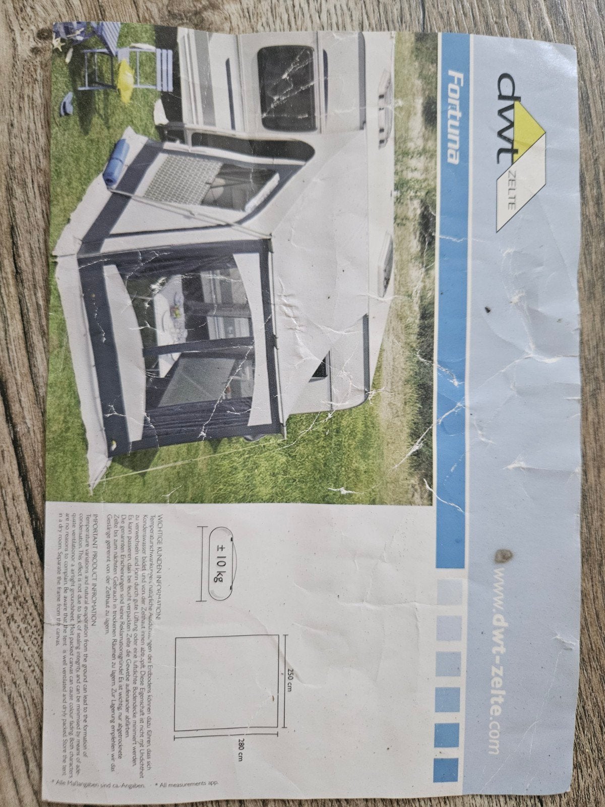 DWT Fortuna voortent voor caravan, Ophalen of Verzenden