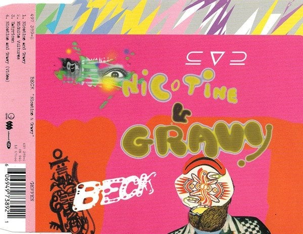 BECK - nicotine & gravy CD MAXI SINGLE, Ophalen of Verzenden, Gebruikt, Rock en Metal, Maxi-single