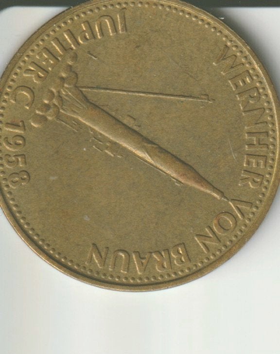penning shell 1958 jupiter, Postzegels en Munten, Verzenden, Overige materialen