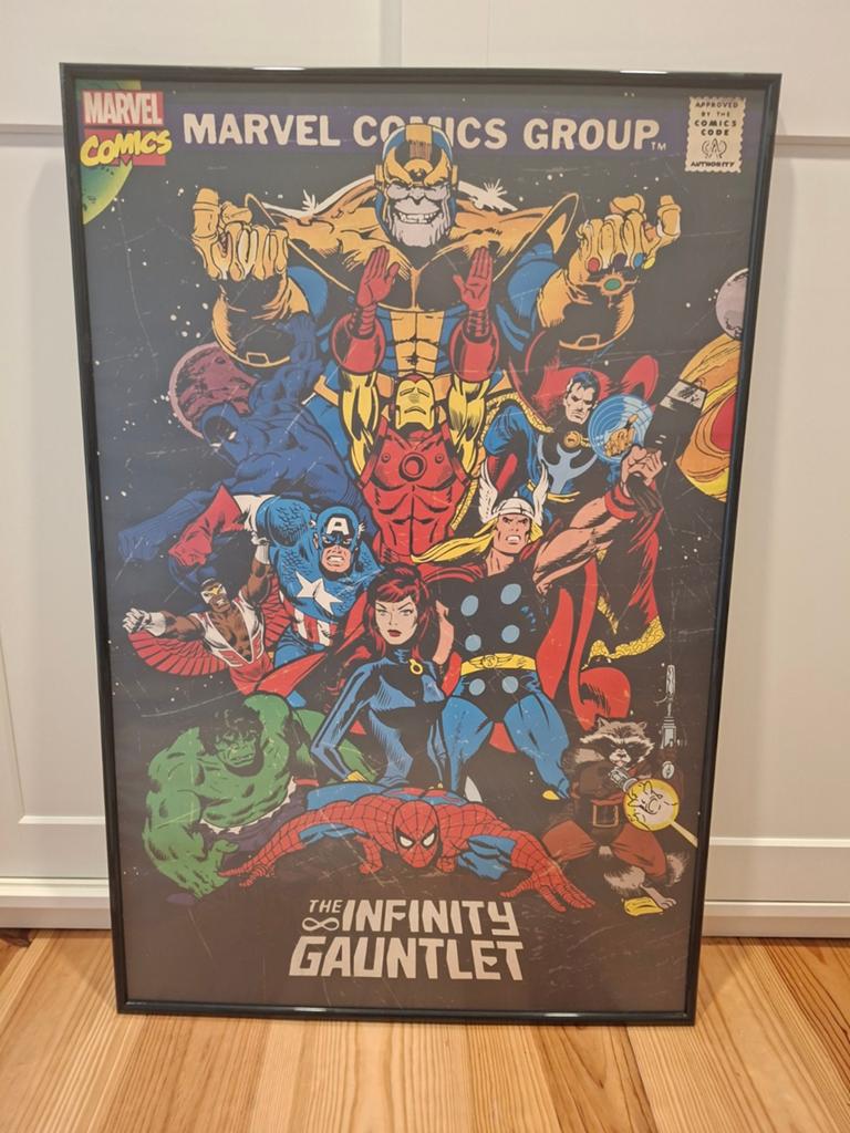Gave marvel poster in lijst, Verzamelen, Ophalen, A1 t/m A3, Film en Tv