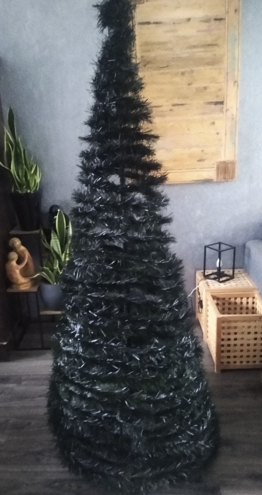 Kunstkerstboom donkergroen (190 cm) kegelvormig, Ophalen of Verzenden