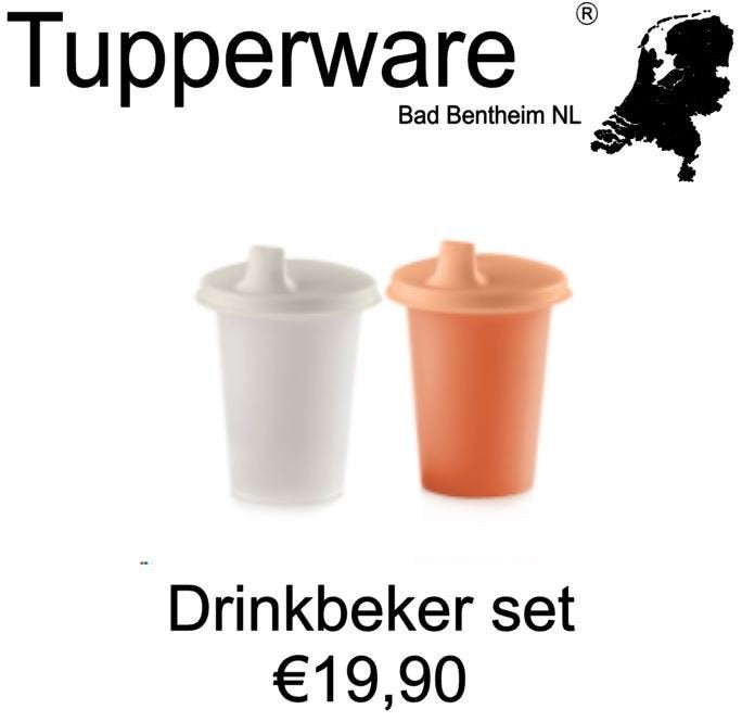 Tupperware drinkbeker set (2), nieuw, Ophalen of Verzenden, Nieuw, Drinkbeker
