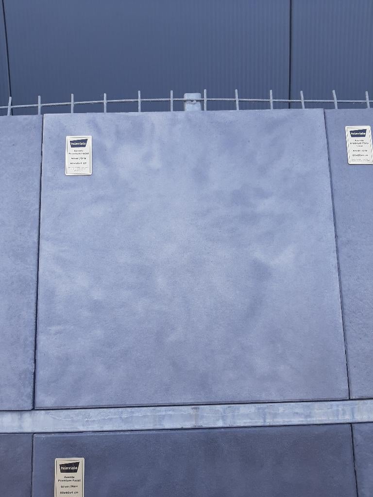 Axenta Silver/gris 60x60x4, Tuin en Terras, Tegels en Klinkers, Ophalen, Nieuw, 10 m² of meer, Beton