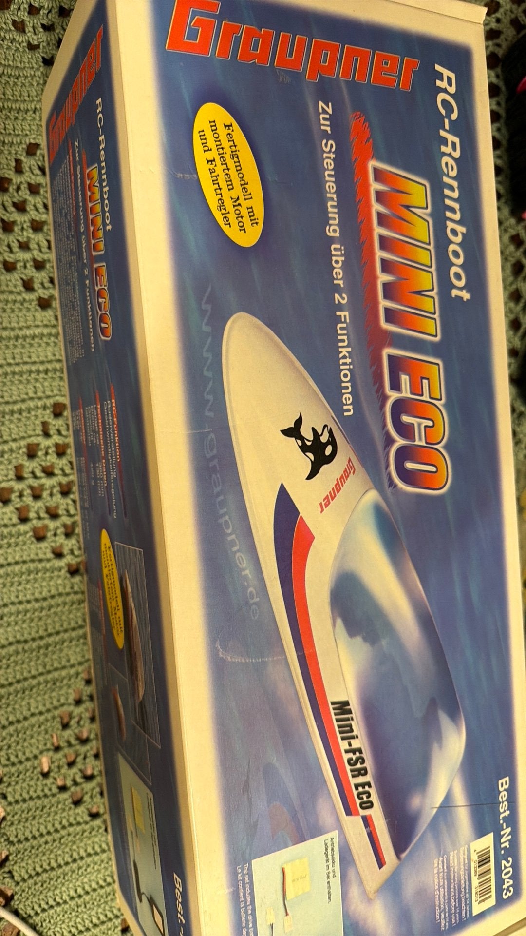 Graupner mini ECO rc speedboot nu 75,00 euro nieuw, B, Nieuw, Ophalen of Verzenden, A