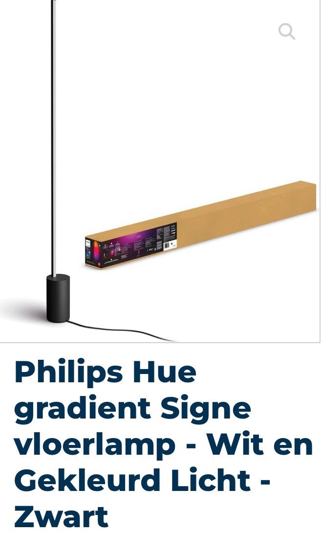 Hue vloerlamp ( nieuw), Huis en Inrichting, Lampen | Vloerlampen, Ophalen of Verzenden, Zo goed als nieuw