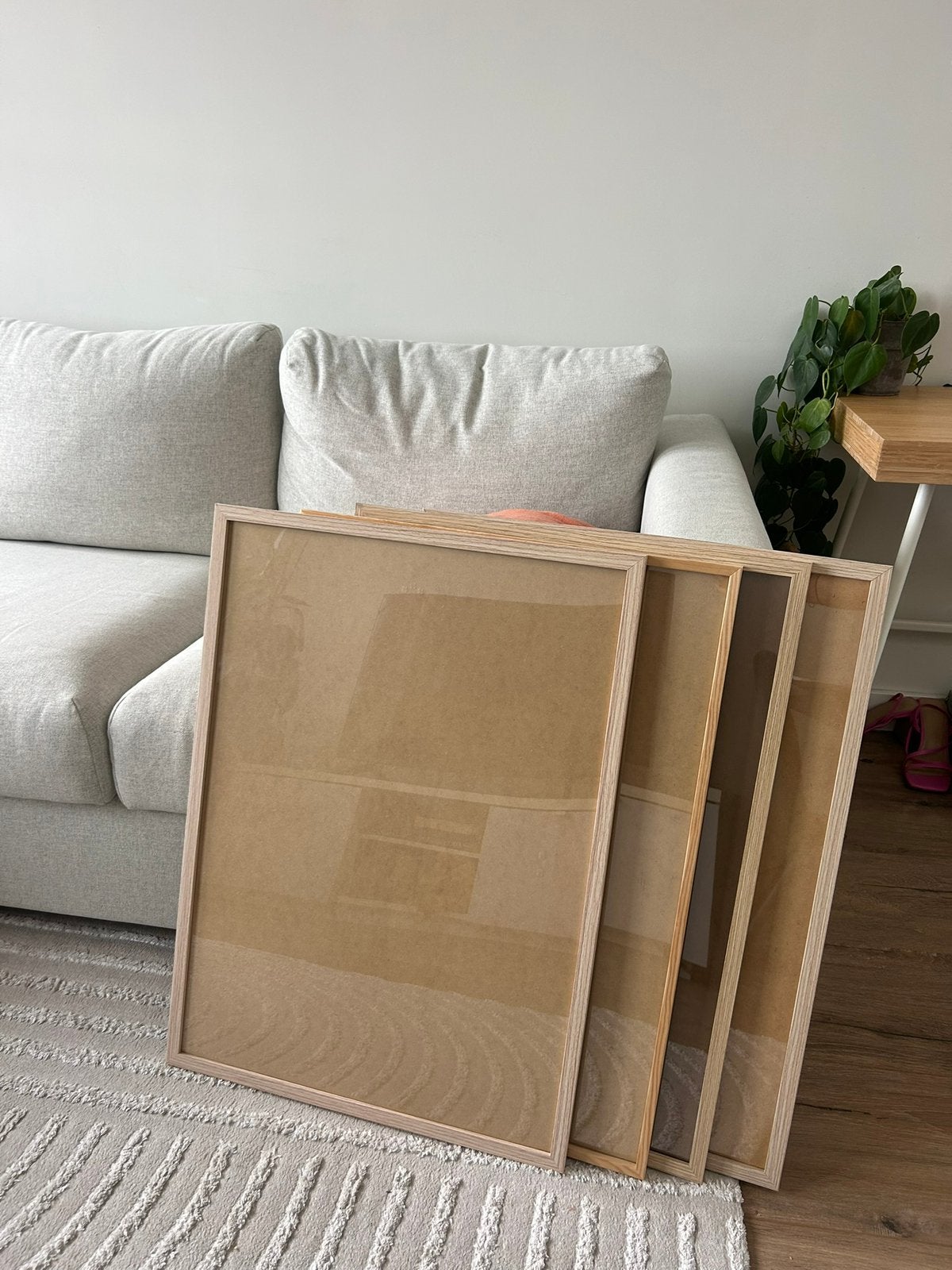 3 x fotolijsten (50cm x 70cm), Ophalen, Zo goed als nieuw