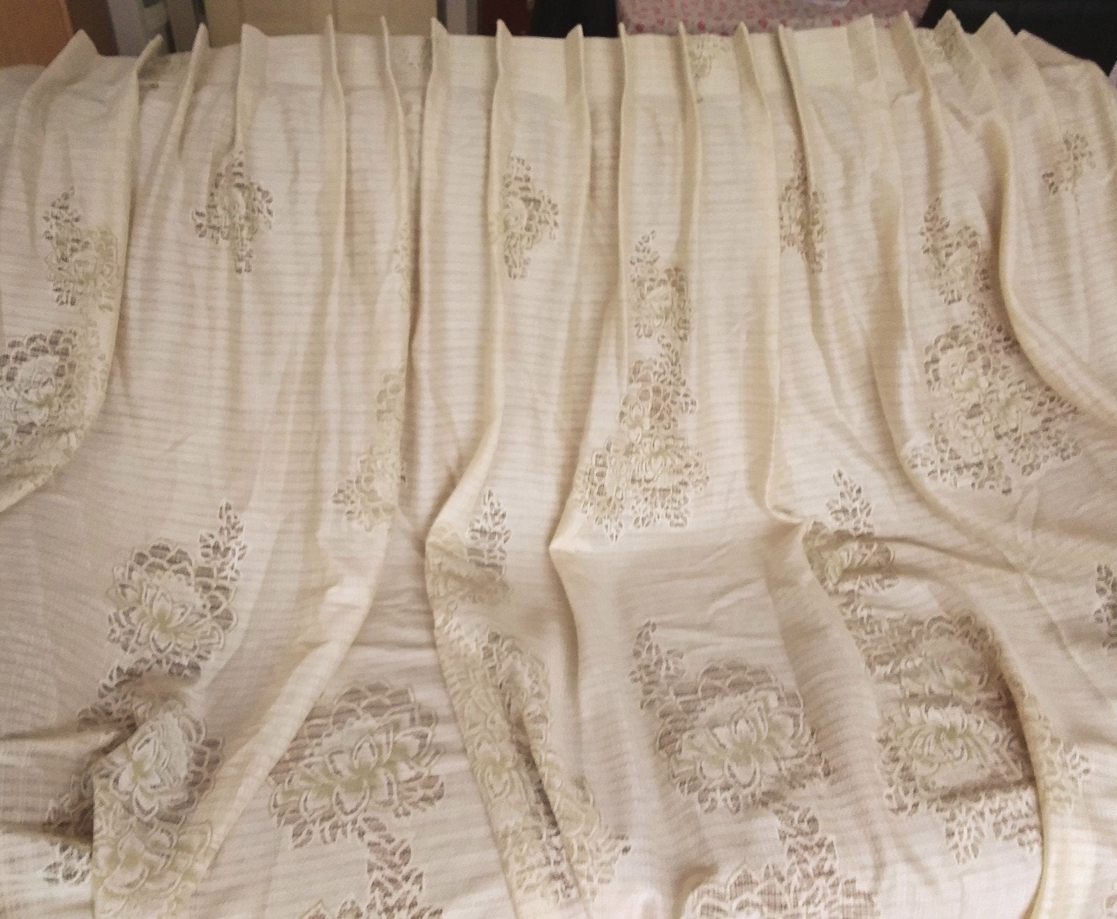 1 Klassieke vitrage / inbetween van 238 cm hoog en 180 cm br, Vitrage, Plooiafwerking, 180 cm, Ophalen of Verzenden