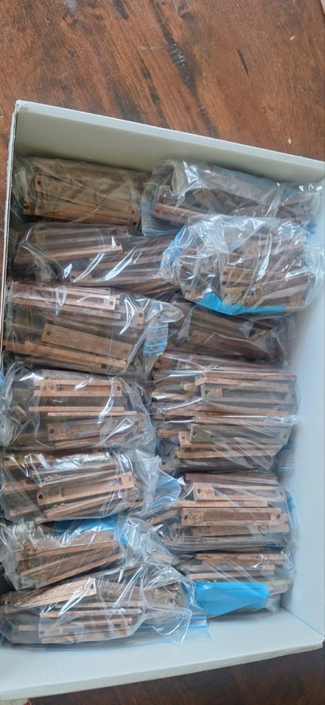 Franse drukwind tongen - ca. 1000 stuks, alle tonen, Ophalen, Gebruikt, Draaiorgel