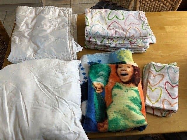 Te koop pakket meisjes beddengoed van IKEA, Ophalen, Gebruikt, Meisje, Dekbedovertrek