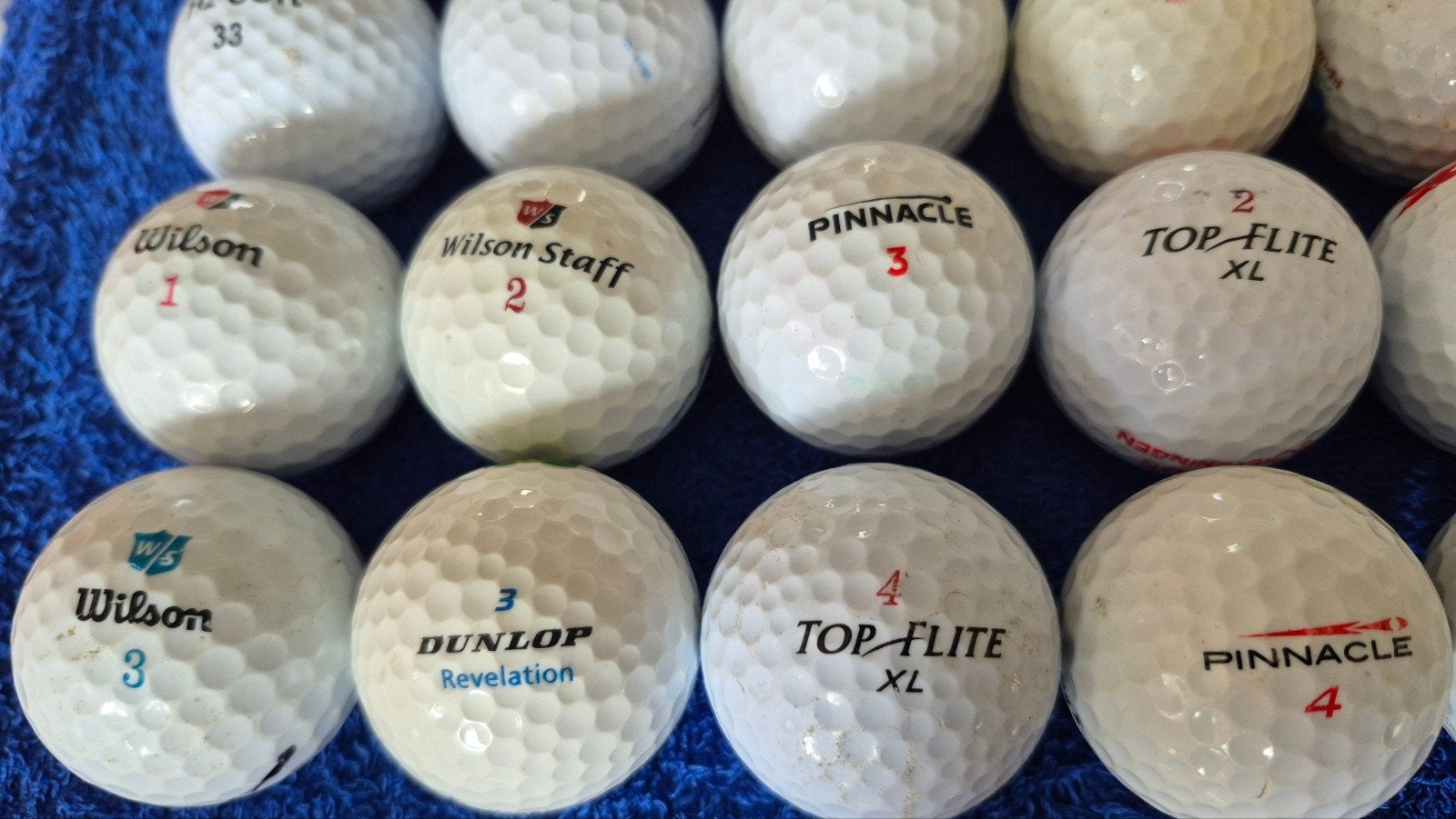 Golfballen mix lakeballs 100 stuks, Ophalen of Verzenden, Gebruikt, Bal(len), Overige merken