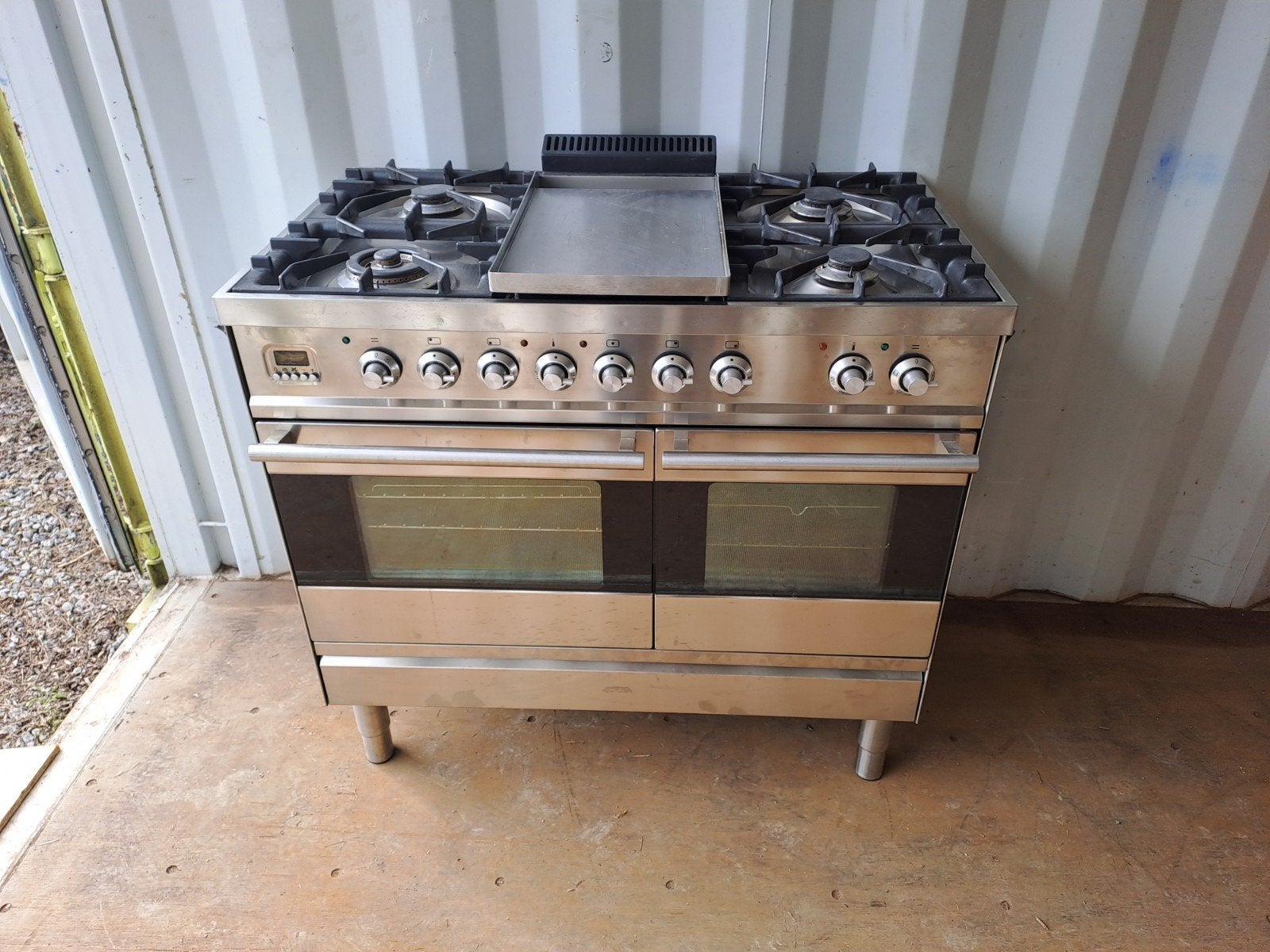 Boretti fornuis met dubbele oven en frytop, Ophalen, Gebruikt, 60 cm of meer, Gas