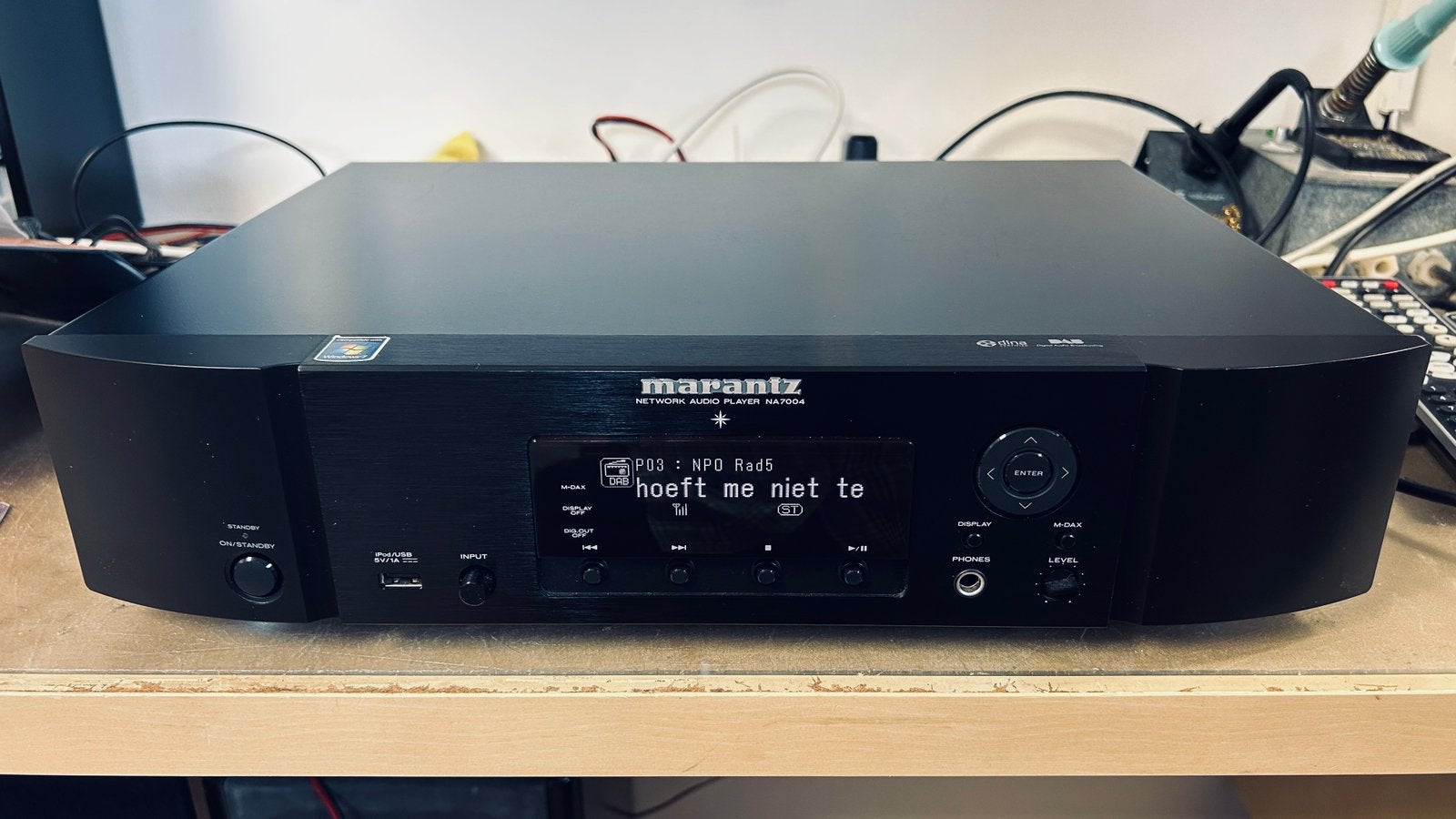 Marantz NA7004 Netwerkaudioplayer zwart met FM en DAB+, Ophalen, Zo goed als nieuw