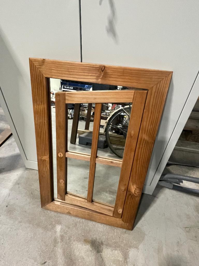 3 D spiegel voor in de tuin, Tuin en Terras, Ophalen, Gebruikt