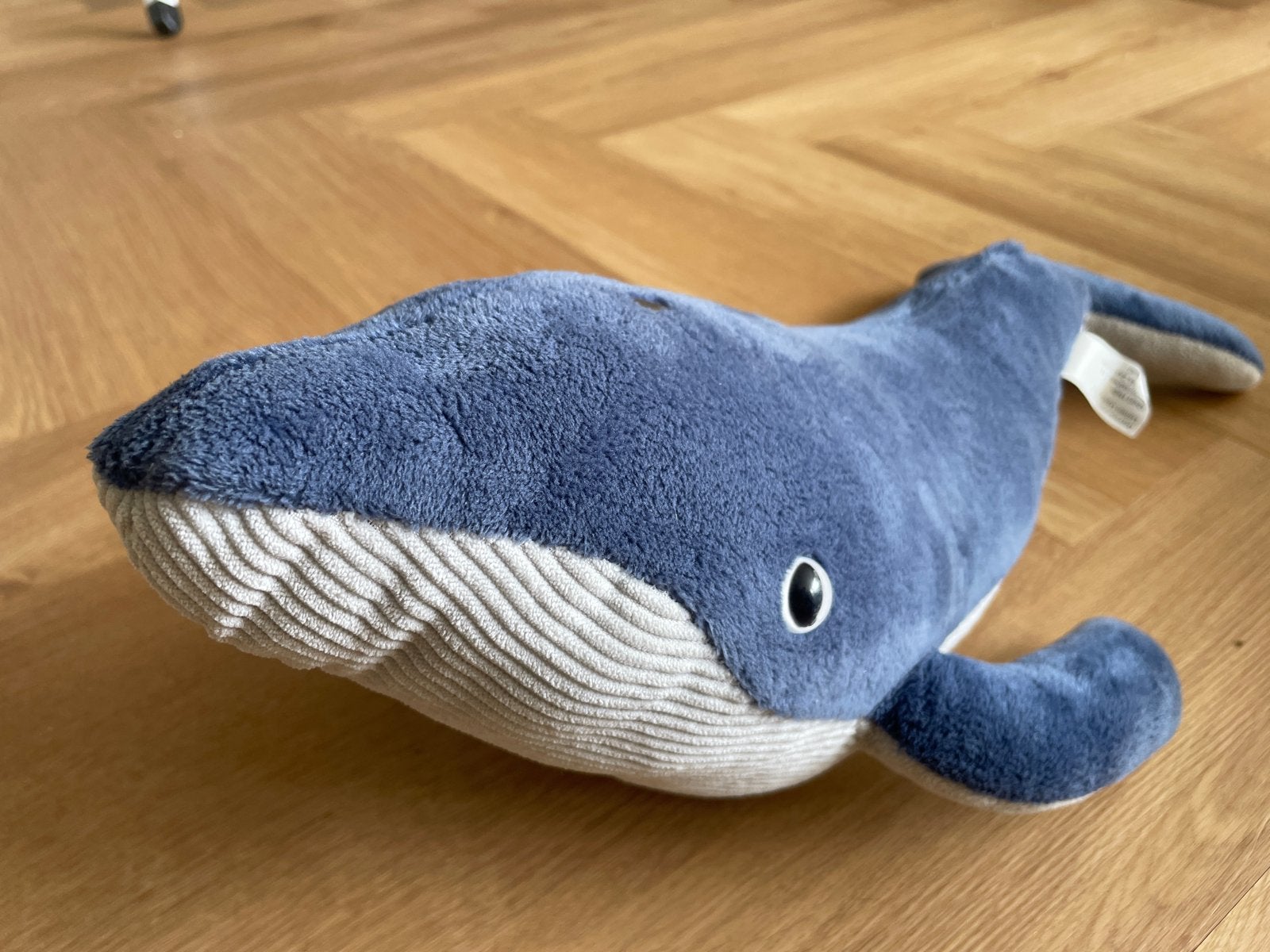 Leuke blauwe walvis knuffel - Zo goed als nieuw, Ophalen, Overige merken, Overige karakters, Overige typen