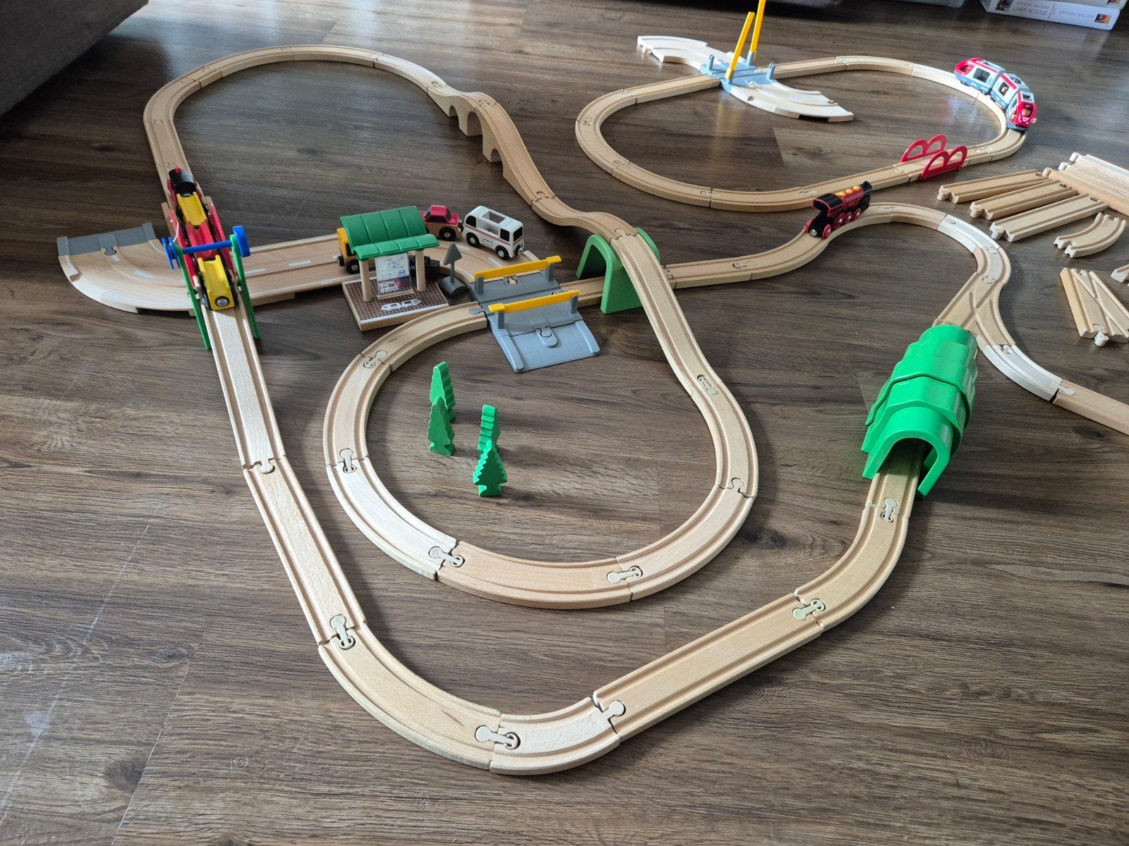 Grote set! Houten treinbaan Brio Ikea, Ophalen, Zo goed als nieuw, Overige typen