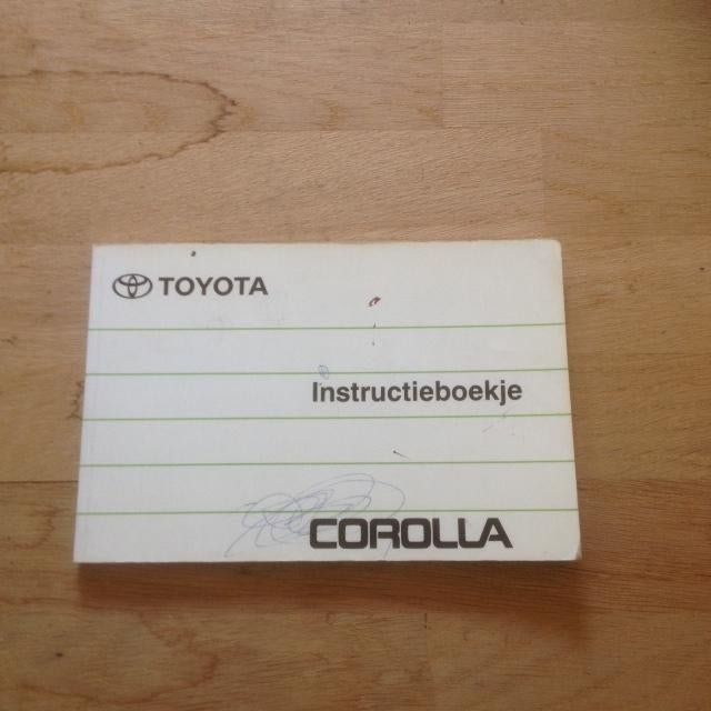 Handleiding/Instructieboekje     Toyota  Corolla  1992    NL, Ophalen of Verzenden
