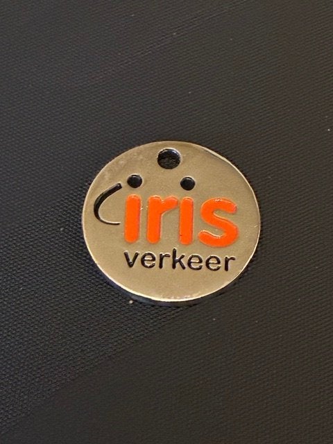 winkelwagenmuntje Iris verkeer, Ophalen of Verzenden