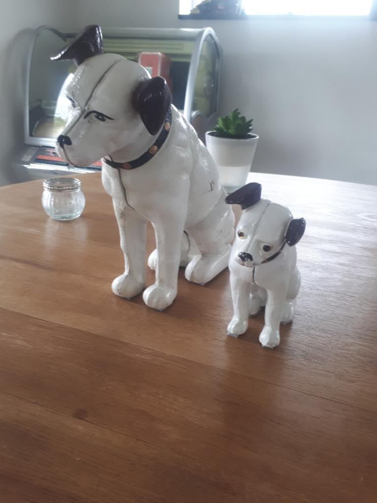 2 x Nipper gietijzer, Verzamelen, Ophalen, Gebruikt
