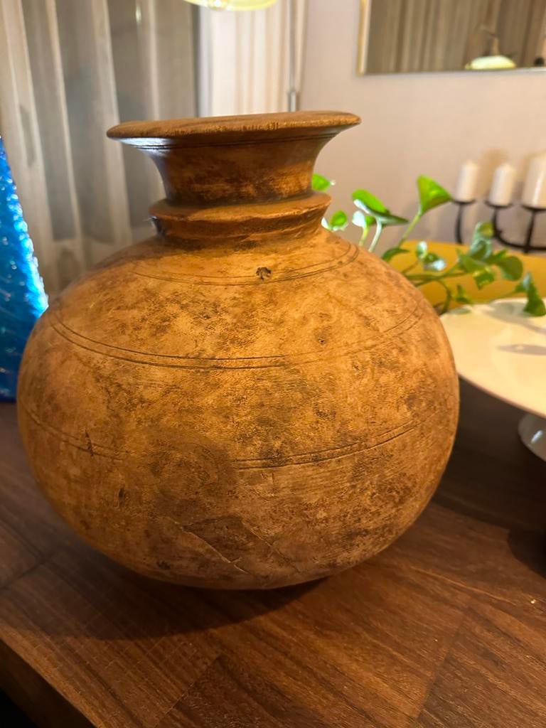 Loods 5 Decoratieve houten vaas - Rustieke stijl, Ophalen of Verzenden