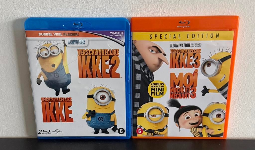Verschrikkelijke Ikke 1, 2 & 3 Blu-ray Boxset, Cd's en Dvd's, Blu-ray, Ophalen of Verzenden, Zo goed als nieuw, Boxset