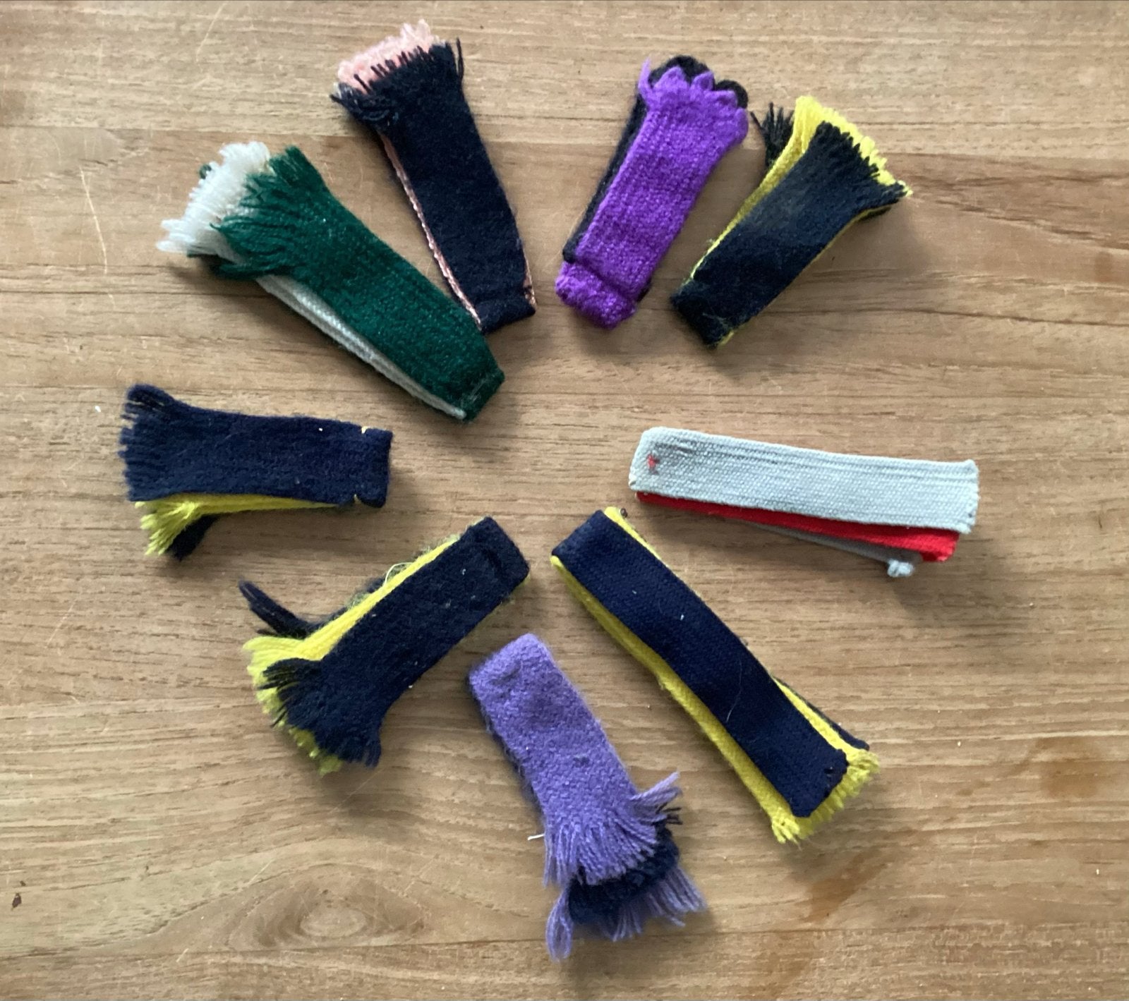 Scouting  oude patrouille linten - Diverse kleuren, Ophalen of Verzenden, Gebruikt