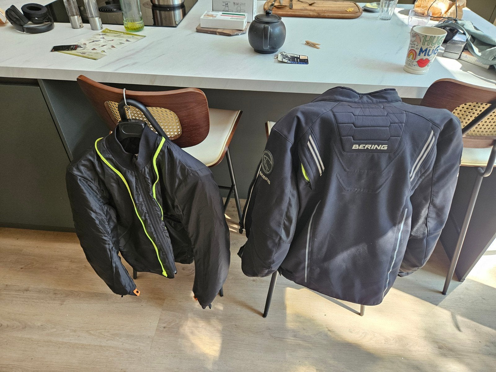 Bering motorjas, zomer/winter, uitneembare binnenjas, L, Motoren, Kleding | Motorkleding, Ophalen, Jas | textiel, Heren, Bering