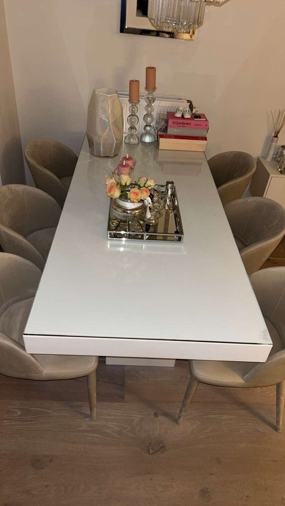 Eettafel, Ophalen, 50 tot 100 cm, Zo goed als nieuw, Vijf personen of meer