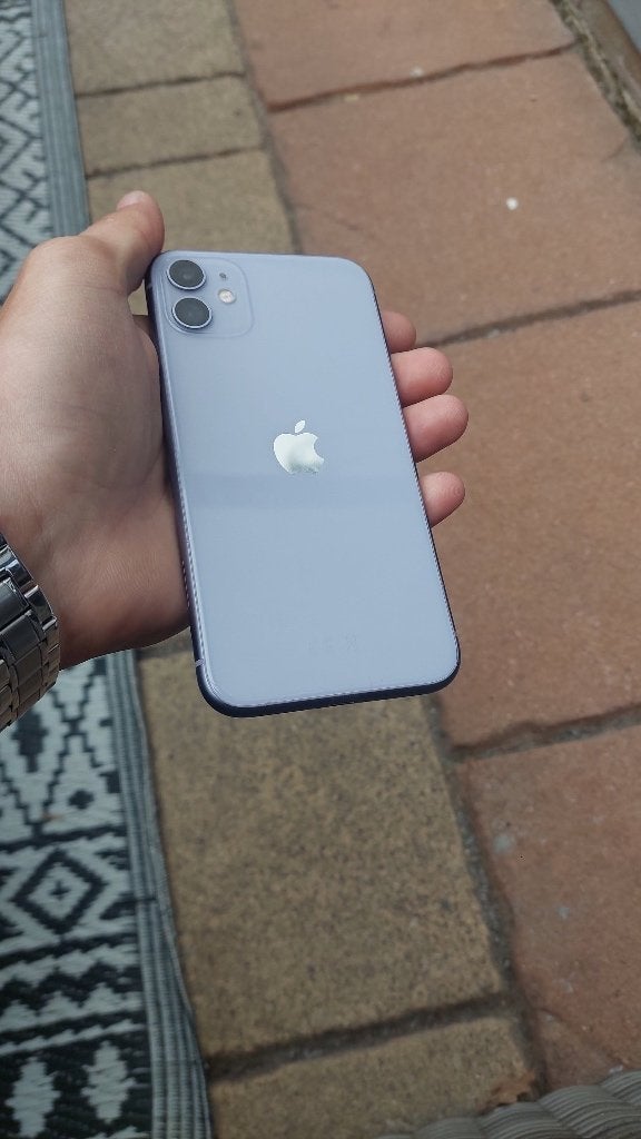 iPhone 11 paars 128 GB batterij percentage 100%, Telecommunicatie, Mobiele telefoons | Apple iPhone, Ophalen, 128 GB, Paars, IPhone 11