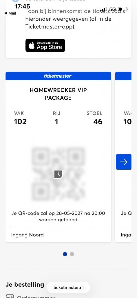 Sombr 2 tickets 31 mei 2027, Twee personen, Mei