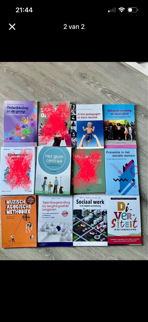 Opleidingsboeken  Pedagogiek HBO, Boeken, Ophalen, Alpha, Zo goed als nieuw, HBO