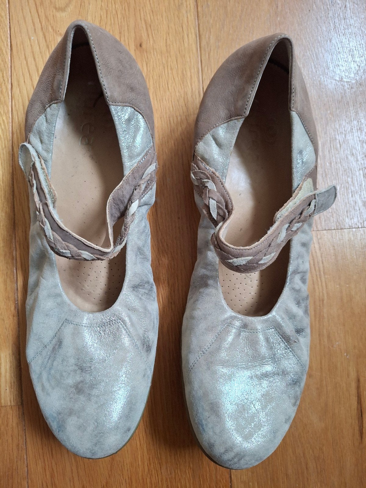 Durea Ballerina's schoenen instappers Zilverkleurig  9 / 43, Durea, Overige kleuren, Gedragen, Ballerina's