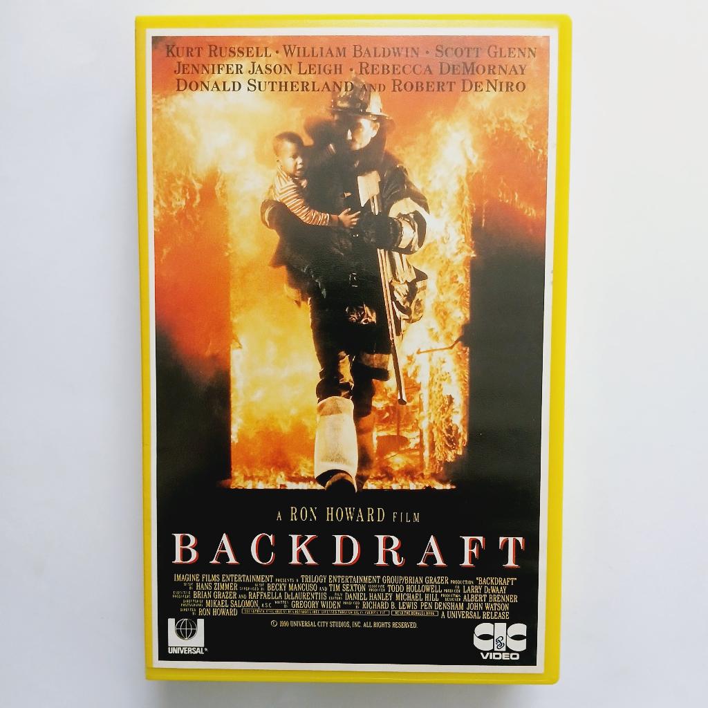 Backdraft - NL ex rental vhs - CIC Video, Cd's en Dvd's, VHS | Film, Gebruikt, Actie en Avontuur, Alle leeftijden, Verzenden