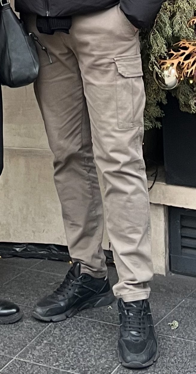 Pure Path Regular Fit Pants Cargo broek khaki groen mt. XL, Ophalen of Verzenden, Zo goed als nieuw, Maat 56/58 (XL), Groen