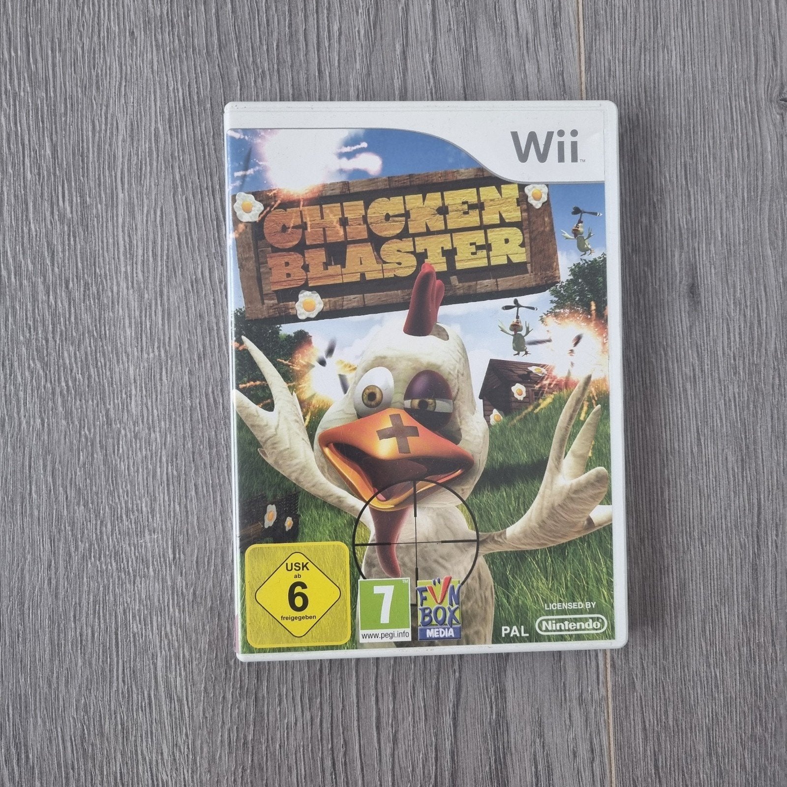 Chicken Blaster Nintendo Wii Game - Met Boekje (CIB) - PAL, Spelcomputers en Games, Games | Nintendo Wii, Shooter, 1 speler, Ophalen of Verzenden