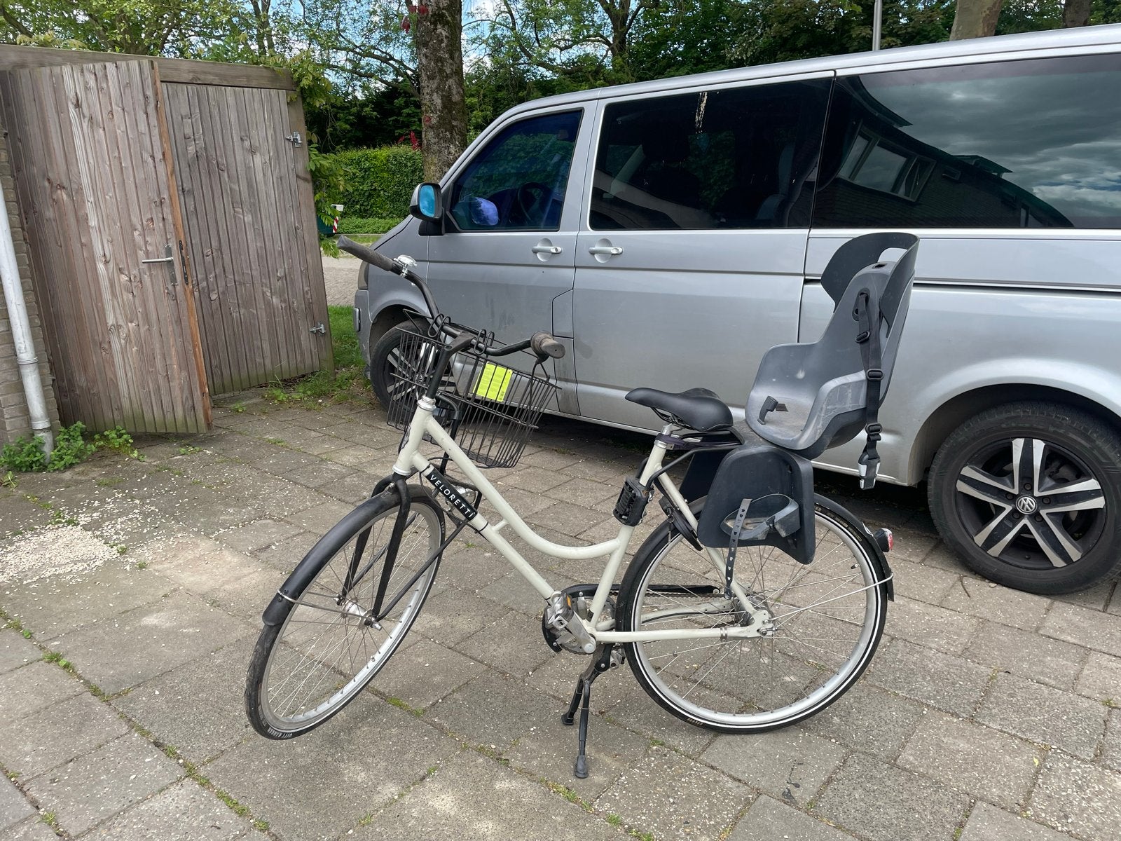 Veloretti fiets met kinderzitje en fietsmand, Fietsen en Brommers, Overige merken, Gebruikt, Info@velorretii.nl, Veloretti