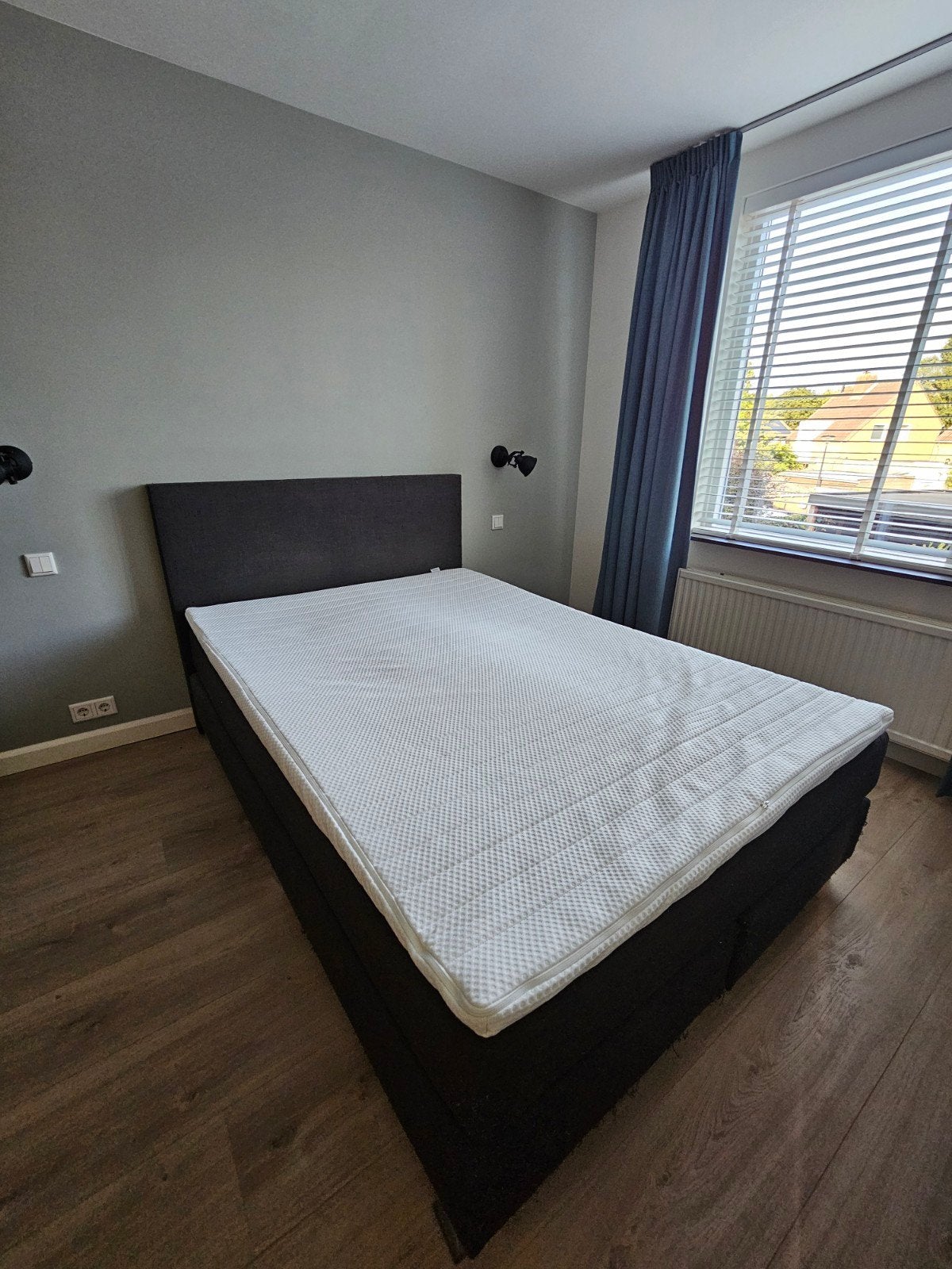 Boxspring 140x200 + matras + topper, Huis en Inrichting, Ophalen, Gebruikt, Tweepersoons, 140 cm