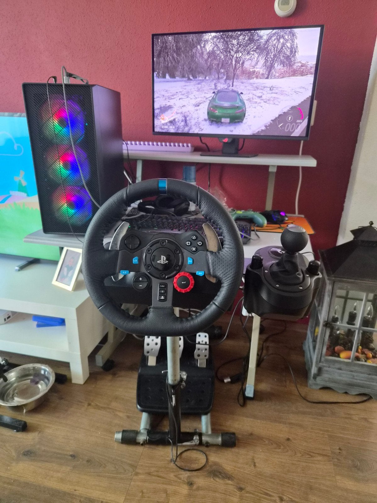 Logitech G29 + Shifter + Wheelstand zo goed als nieuw!, Spelcomputers en Games, Spelcomputers | Sony PlayStation Consoles | Accessoires