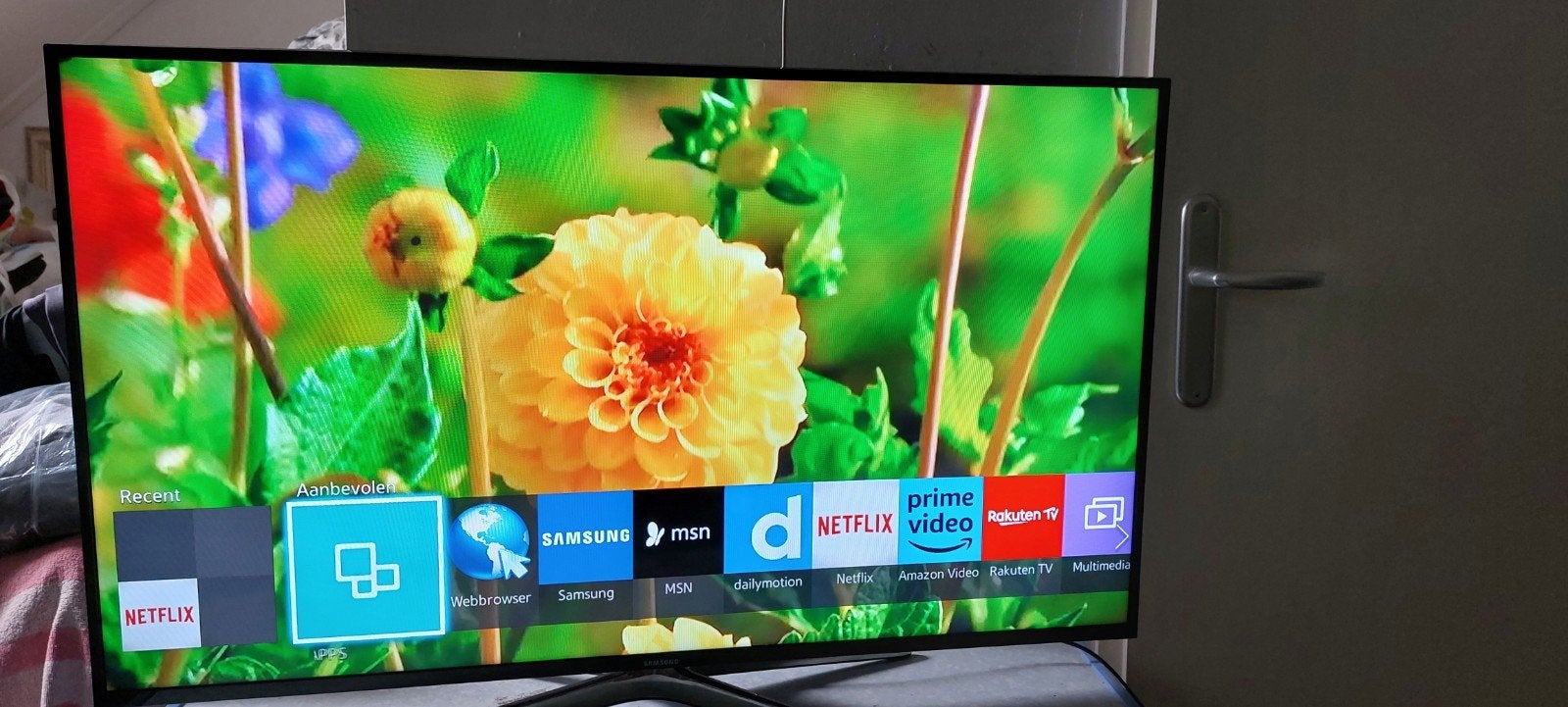 Smart tv samsung 40 inch.wifi.apps.mooi beeld.bijna nieuw tv, Ophalen, LED, 50 Hz, Zo goed als nieuw