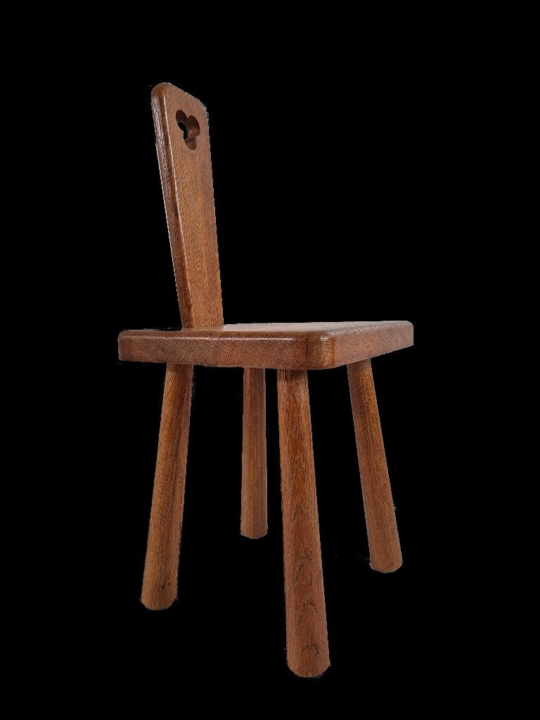 Mooi vintage design stoel in the manner of Pierre Chapo, Huis en Inrichting, Ophalen, Gebruikt, Hout, Eén