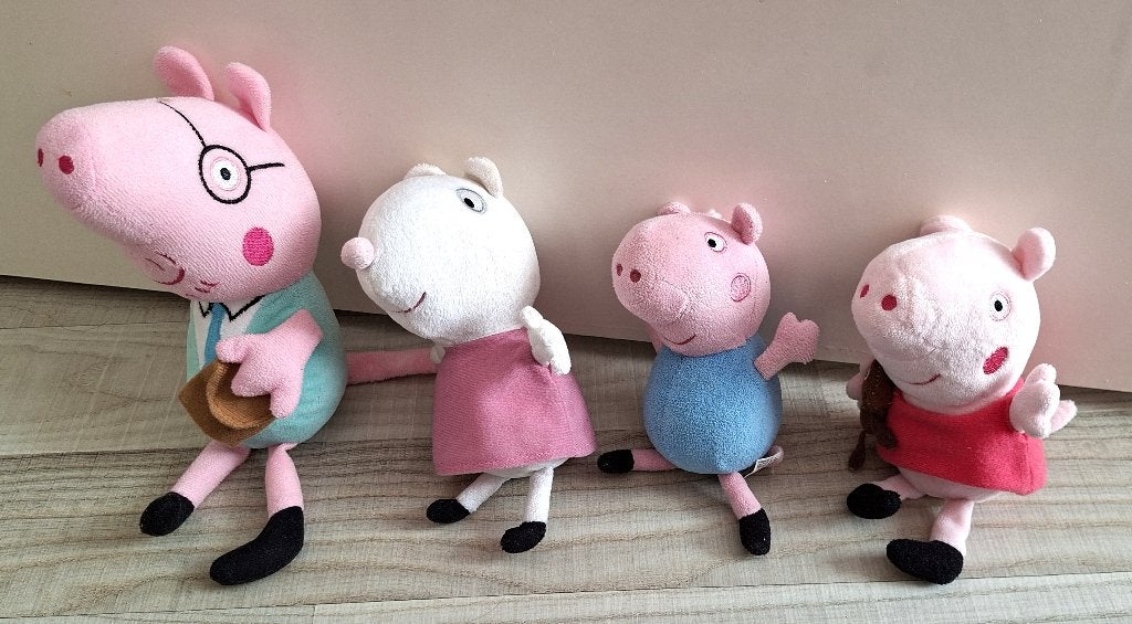 kleine knuffels Peppa Pig, Gebruikt, Overige merken, Overige typen, Ophalen of Verzenden