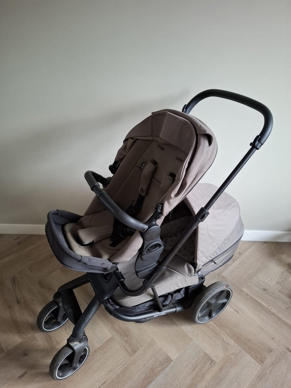 Easywalker Harvey met 2 stoelen en 1 reiswieg, Gebruikt, Ophalen, Overige merken, Duowagen