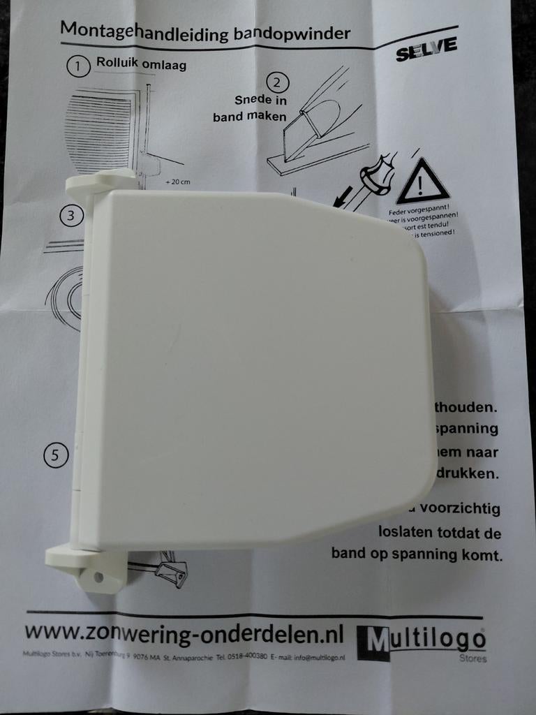 Band opwinder selve nieuw, Doe-het-zelf en Verbouw, Rolluiken, Minder dan 100 cm, Wit, Nieuw, Ophalen of Verzenden