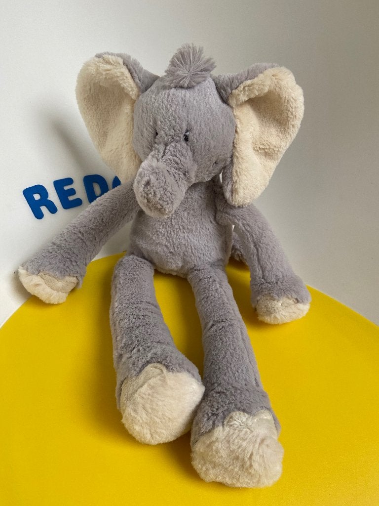 K2869 nicotoy olifant grijs, Kinderen en Baby's, Ophalen of Verzenden, Zo goed als nieuw, Olifant