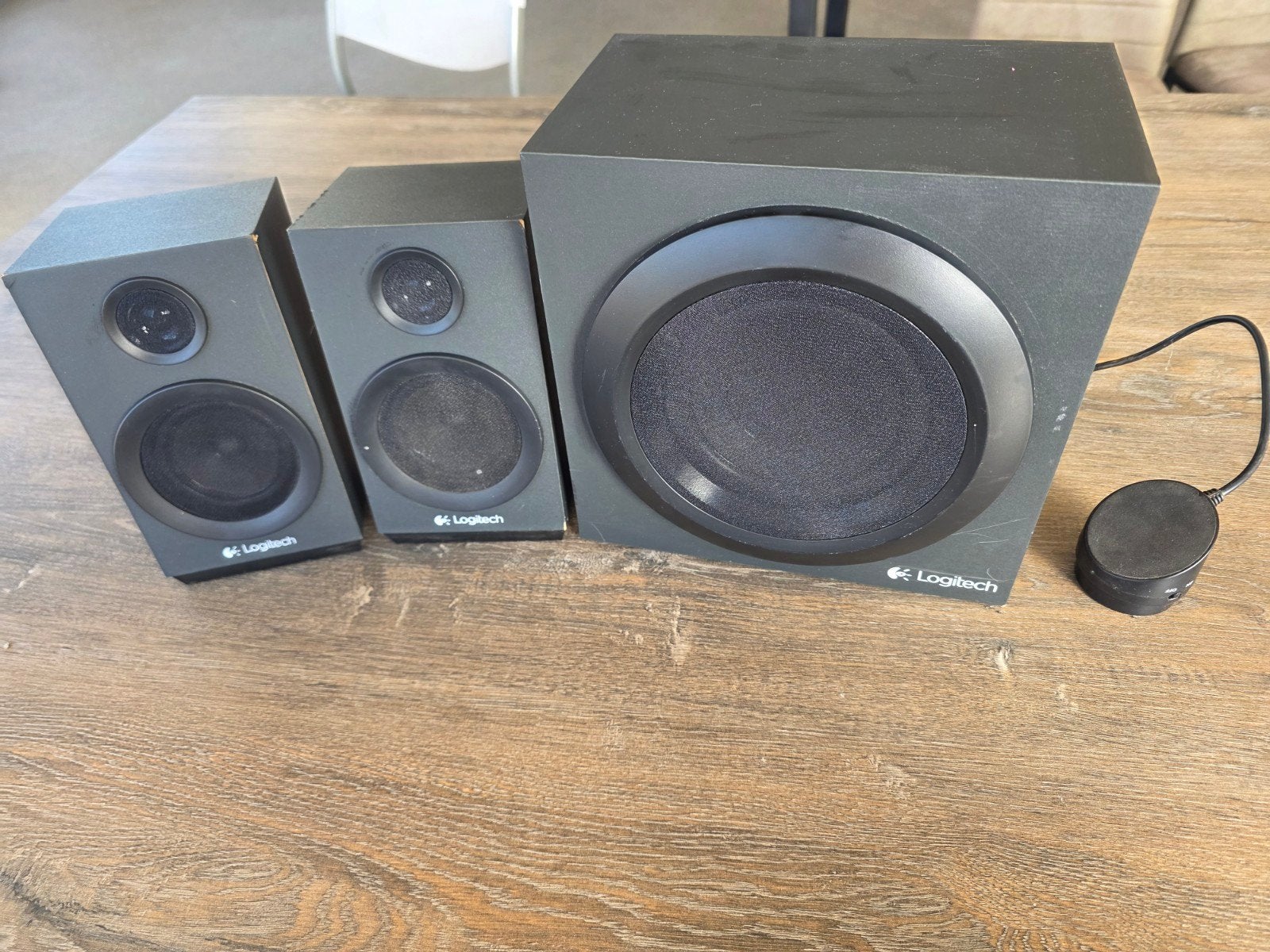 Logitech Z333 Multimedia Speakers met Subwoofer, Audio, Tv en Foto, Luidsprekers, Ophalen, Gebruikt, Logitech, Speakerset